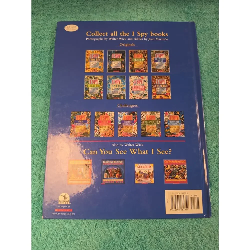 I Spy School Days : A Book of Picture Riddles by Jean Marzollo (1995, Hardcover)